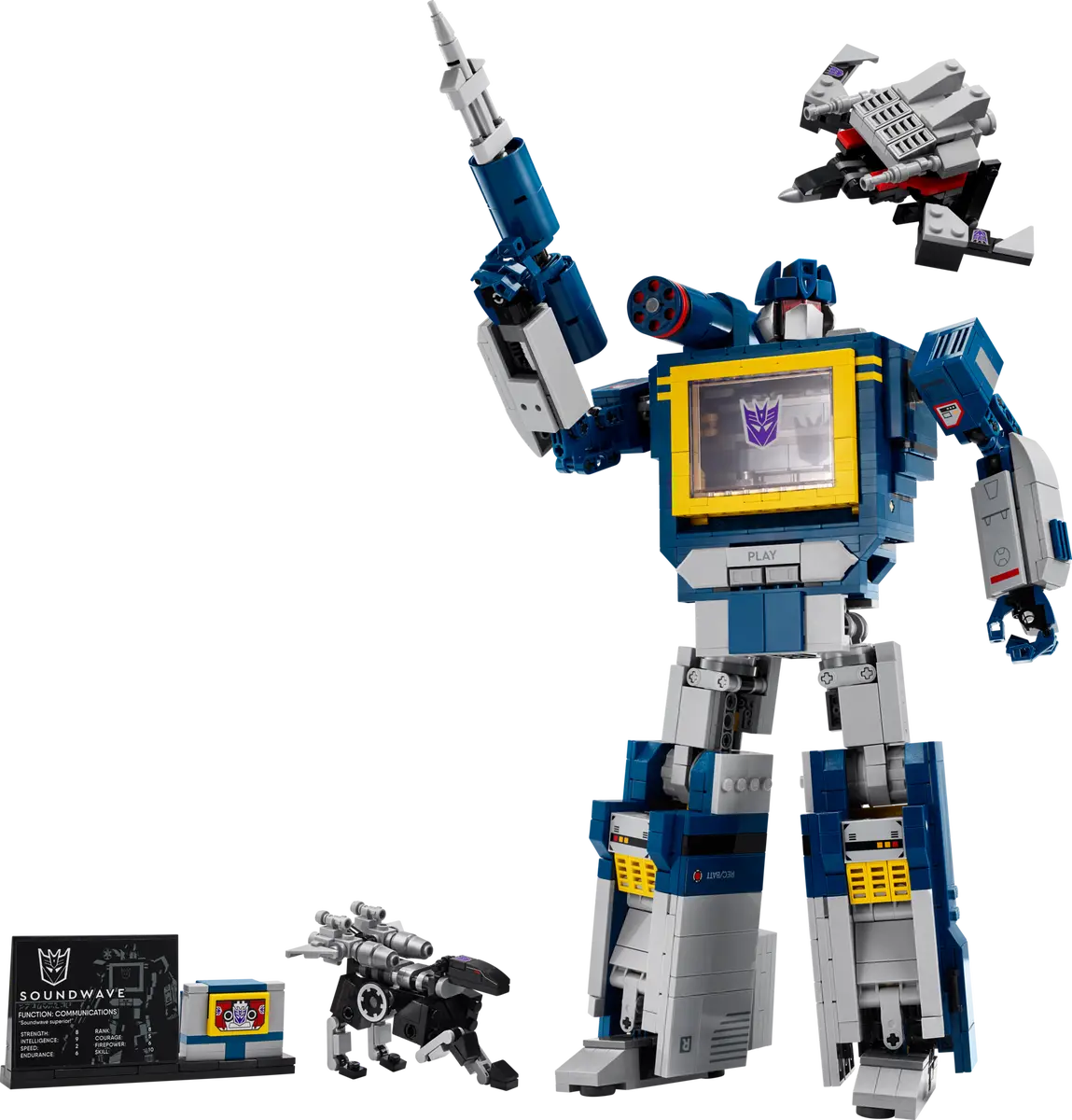 LEGO® Transformers: Soundwave – İkonik Dönüşüm Figürü