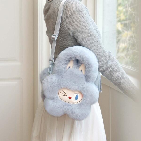 POP MART© Labubu Classic Plush Flower Bag - Görsel 9