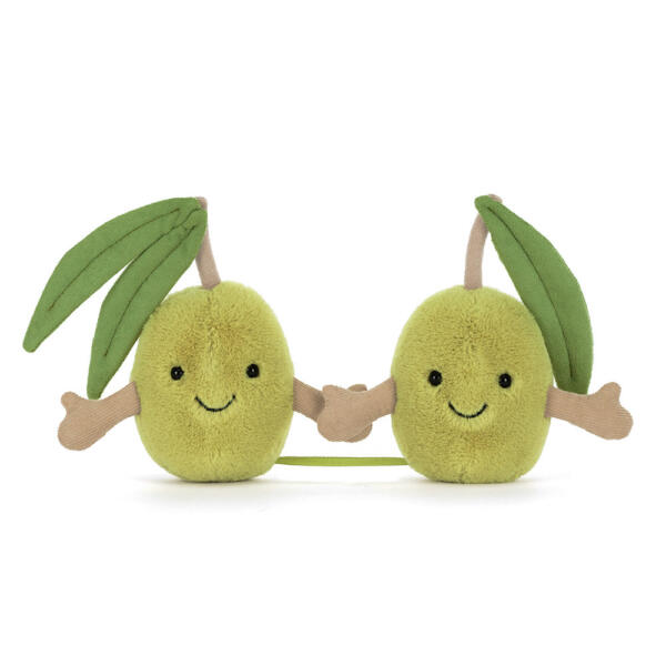 JELLYCAT® Amuseables Pair of Olives – Sevimli Zeytin Çifti Peluş Oyuncak - Görsel 2