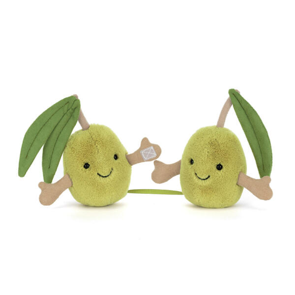 JELLYCAT® Amuseables Pair of Olives – Sevimli Zeytin Çifti Peluş Oyuncak - Görsel 4