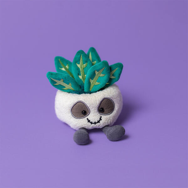 JELLYCAT® Amuseables Skull Planter – Sevimli Gotik Tarzda Peluş Saksı Figürü - Görsel 5