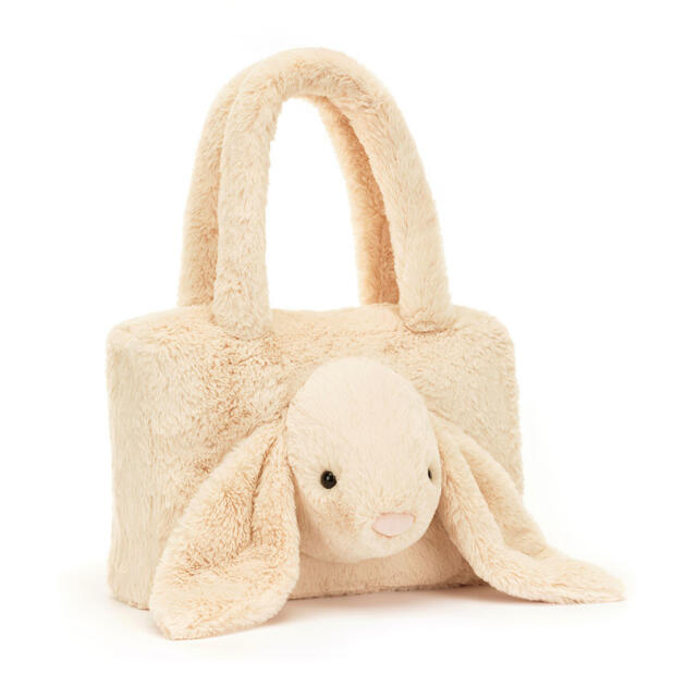 JELLYCAT® Smudge Rabbit Tote Bag | Peluş Tavşan Detaylı Bez Çanta
